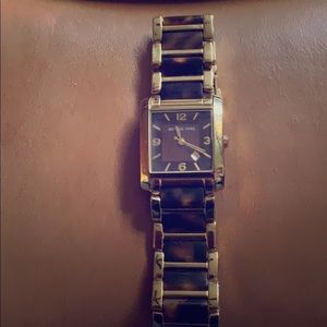 Michael Kors oversized three hand watch with date
